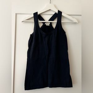 Barney’s New York Navy Blue cross back tank top in size XS